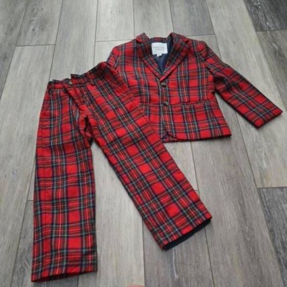 Janie And Jack Sanfranciscotartan wool plaid suit matching...